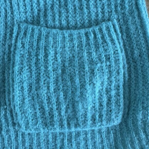 Free People Weekend Getaway alpaca cardigan sweater mint green medium - Picture 6 of 11